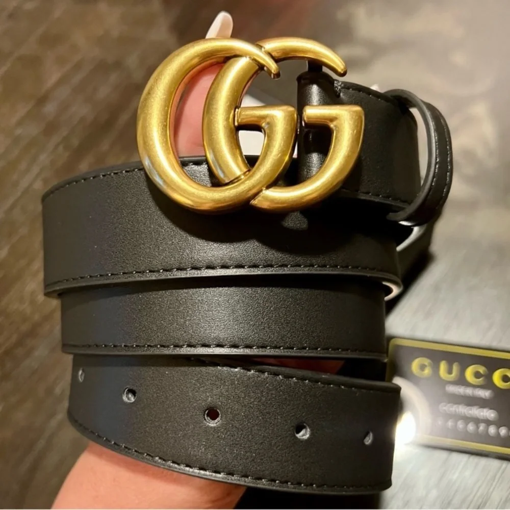 ❤️ New black Italian leather belt_9